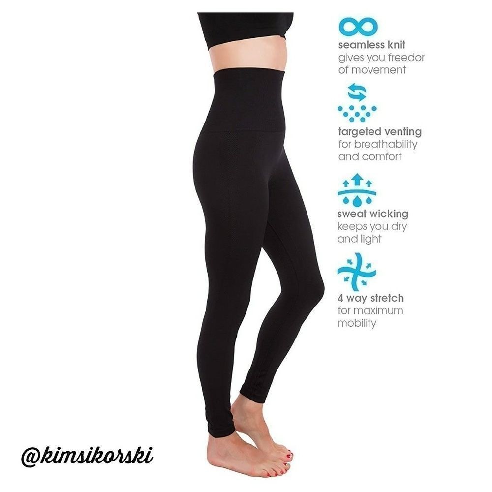 Homma High Waist Tummy Control Slimming Leggings M‎